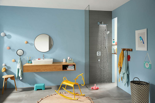 Смеситель для душа Hansgrohe Ecostat E 15708000 с термостатом Хром латунь встраиваемый