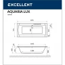 Акриловая ванна Excellent Aquaria Lux 180x80 WAEX.AQU18.RELAX.WH цвет Белый с гидромассажем форсунки Белые
