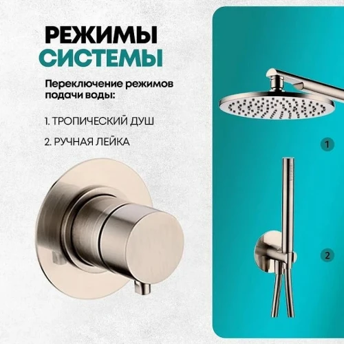 Душевая система Grocenberg GB5090NK Никель
