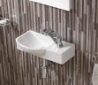Раковина CeramaLux 41 7947AL Белая фаянс подвесная