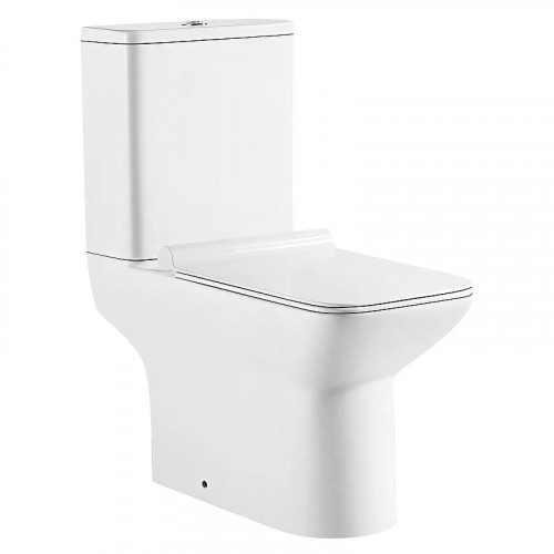 Унитаз компакт Azario Glory AZ-49 цвет Белый с бачком и сиденьем Микролифт