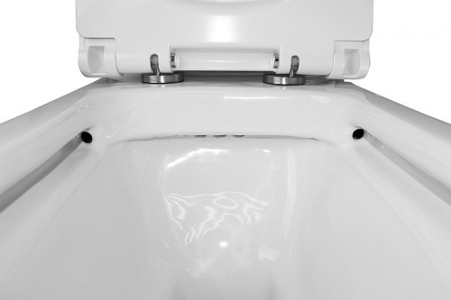 Унитаз компакт Azario Glory AZ-49 цвет Белый с бачком и сиденьем Микролифт