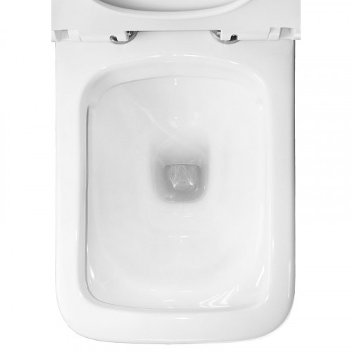 Унитаз компакт Azario Glory AZ-49 цвет Белый с бачком и сиденьем Микролифт