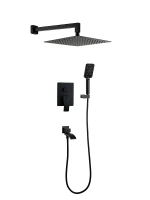 Душевая система FILARETE Waterfall FL1010BL цвет Черный матовый