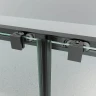 Душевая дверь Veconi Evo 130 E4-GR-130-01-C9 профиль Графит брашированный стекло прозрачное