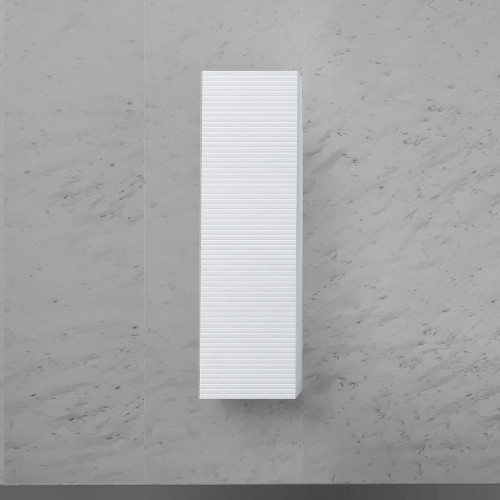 Шкаф пенал Jorno Stone 33 Stn.04.120/P/W/JR подвесной Белый МДФ / ЛДСП