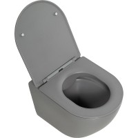 Унитаз BelBagno Colorato BB062CHR-GR подвесной Серый без сиденья фаянс подвесной