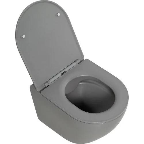 Унитаз BelBagno Colorato BB062CHR-GR подвесной Серый без сиденья фаянс подвесной