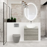 Унитаз BelBagno Colorato BB062CHR-GR подвесной Серый без сиденья фаянс подвесной