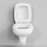 Унитаз Ambassador Diamond 123T20101R-122T20101 подвесной Белый матовый с сиденьем Микролифт фарфор подвесной