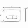 Унитаз с инсталляцией Ideal Standard Tesi Rimless TT00003/123JG с сиденьем Микролифт и клавишей смыва Хром матовый