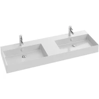 Раковина Jacob Delafon Vivienne 140 EXX112-00 двойная Белая глянцевая