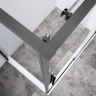 Душевой уголок Vincea Slim-N 120x90 VSR-4SN9012CLGM профиль Вороненая сталь стекло прозрачное