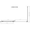 Душевой уголок Vincea Slim-N 120x90 VSR-4SN9012CLGM профиль Вороненая сталь стекло прозрачное