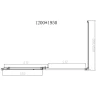 Душевой уголок Vincea Slim-N 120x90 VSR-4SN9012CLGM профиль Вороненая сталь стекло прозрачное
