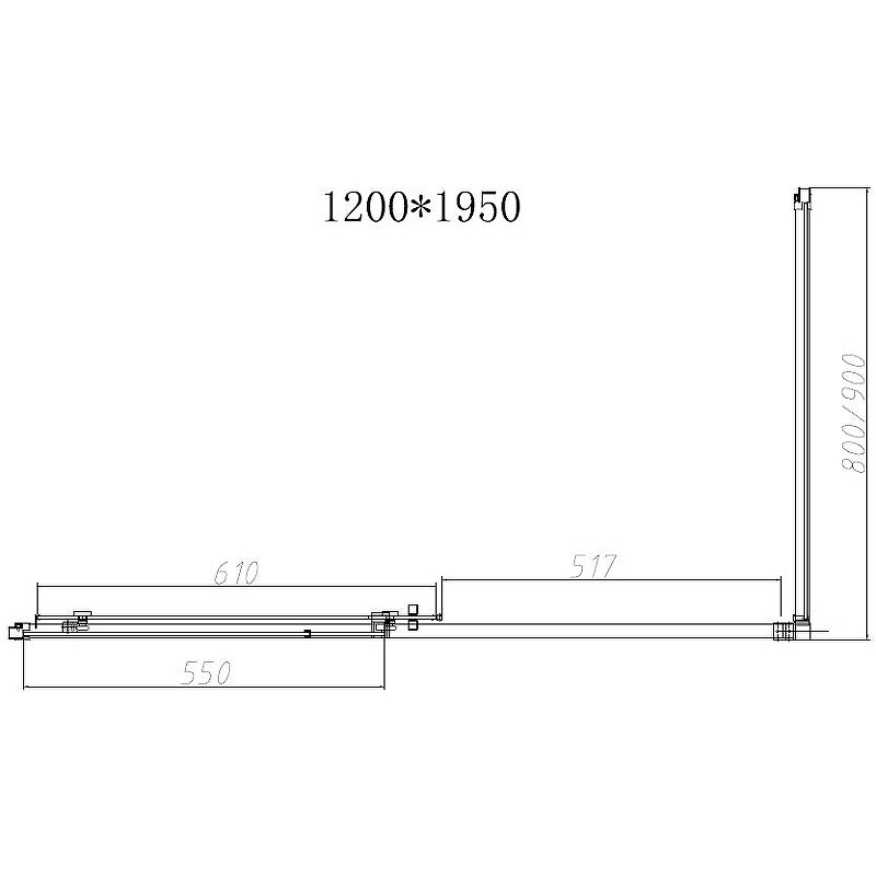 Душевой уголок Vincea Slim-N 120x90 VSR-4SN9012CLGM профиль Вороненая сталь стекло прозрачное