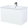 Тумба с раковиной Iddis Bild 80 BIL80W0i95K подвесная Белая матовая