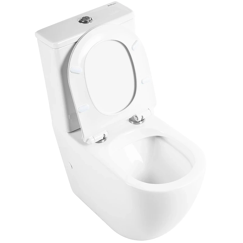 Унитаз компакт BelBagno Sfera-R BB2141CPR/BB2111SC без бачка с сиденьем Микролифт фаянс напольный