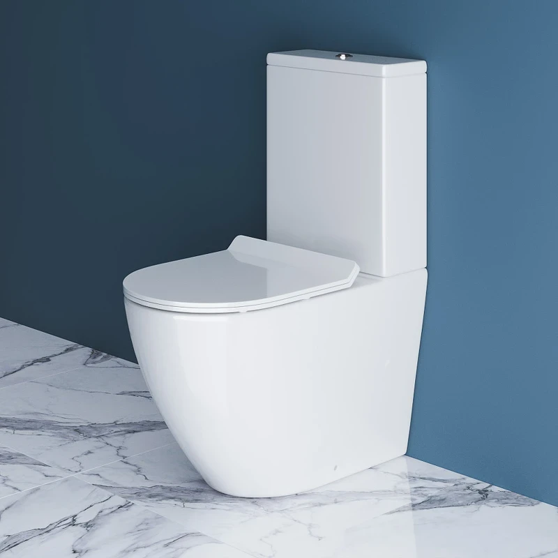 Унитаз компакт BelBagno Sfera-R BB2141CPR/BB2111SC без бачка с сиденьем Микролифт фаянс напольный