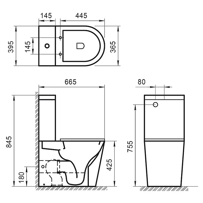 Унитаз компакт BelBagno Sfera-R BB2141CPR/BB2111SC без бачка с сиденьем Микролифт фаянс напольный