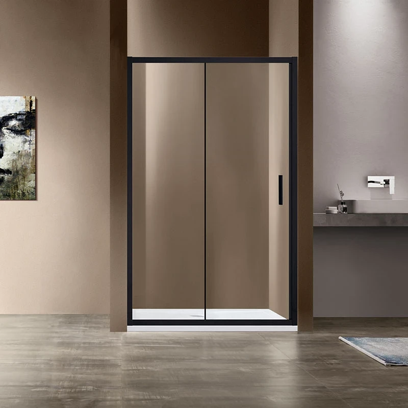 Душевая дверь Vincea Garda 105 VDS-1G105CLB профиль Черный стекло прозрачное