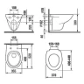 Унитаз с инсталляцией Roca Mateo 346200000+ZRU9302815 + Alcaplast Sadromodul AM101/1120-3:1 RU M71-0001 с сиденьем и клавишей смыва Хром