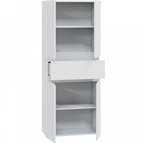 Шкаф пенал СанТа Марс 60 700310 подвесной Белый МДФ / ЛДСП