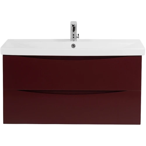 Тумба под раковину BelBagno Marino-Cer 80 MARINO-CER-800-2C-SO-BRDL-P подвесная Bordo Lucido МДФ / ЛДСП