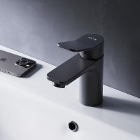 Смеситель для раковины AM.PM X-Joy F85A02122 Черный матовый латунь однорычажный