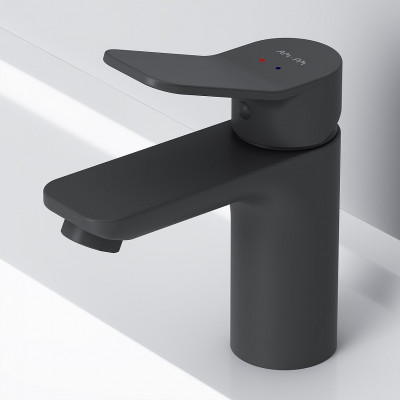 Смеситель для раковины AM.PM X-Joy F85A02122 Черный матовый латунь