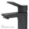 Смеситель для раковины AM.PM X-Joy F85A02122 Черный матовый латунь