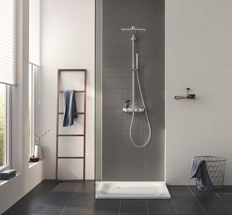 Душевая система Grohe Euphoria 26508000 с термостатом Хром латунь на стену