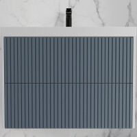 Тумба под раковину Style Line Стокгольм 80 ЛС-00002314 подвесная Графит софт МДФ / ЛДСП