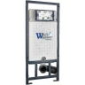 Комплект унитаза с инсталляцией WeltWasser MARBERG 507 + GELBACH 043 GL-WT + MAR 507 SE GL-WT 10000011882 цвет Белый глянцевый с сиденьем Микролифт и клавишей смыва цвет Белый глянцевый