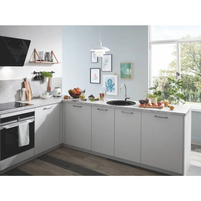 Кухонная мойка Grohe K200 51 31656AT0 Серый гранит искусственный камень (литьевой мрамор) встраиваемый