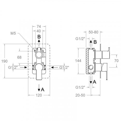 Смеситель для душа Ramonsoler Blautherm 941502SNM Черный матовый