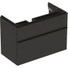 Тумба под раковину Geberit Smyle Square 90 500.354.JK.1 подвесная Темно-серая матовая МДФ / ЛДСП