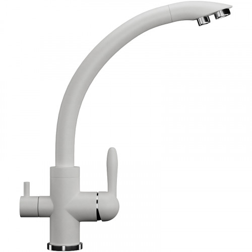 Смеситель для кухни Ulgran Classic U-017-341 Ультра-белый латунь