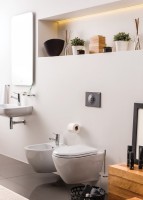 Унитаз биде Creavit Free FE320-00CB00E-0000 подвесной Белый без сиденья фарфор подвесной