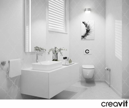 Унитаз биде Creavit Free FE320-00CB00E-0000 подвесной Белый без сиденья фарфор подвесной