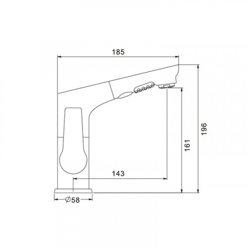 Смеситель для раковины D-Lin D158374-C цвет  Белый