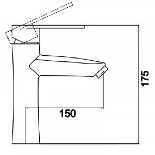 Смеситель для раковины Fmark FS16629 цвет Сатин