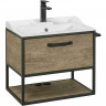 Тумба под раковину Aquaton Лофт Фабрик 65 1A242301LTDY0 подвесная Дуб кантри МДФ / ЛДСП