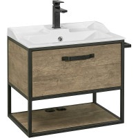 Тумба под раковину Aquaton Лофт Фабрик 65 1A242301LTDY0 подвесная Дуб кантри МДФ / ЛДСП