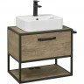 Тумба под раковину Aquaton Лофт Фабрик 65 1A242301LTDY0 подвесная Дуб кантри МДФ / ЛДСП