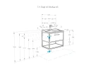 Тумба под раковину Aquaton Лофт Фабрик 65 1A242301LTDY0 подвесная Дуб кантри МДФ / ЛДСП