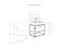 Тумба под раковину Aquaton Лофт Фабрик 65 1A242301LTDY0 подвесная Дуб кантри МДФ / ЛДСП