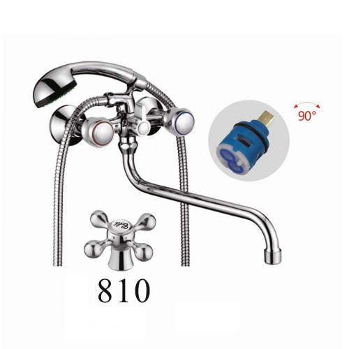 Смеситель для ванны D-Lin D146810 универсальный цвет  Хром