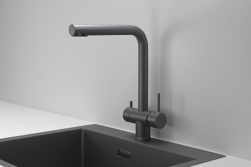 Смеситель для кухни Granula Kitchen Space 7011 цвет Графит матовый