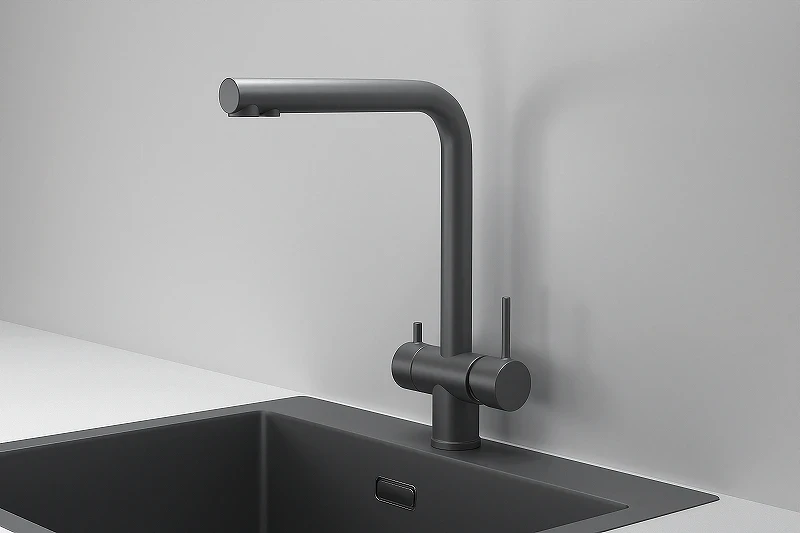Смеситель для кухни Granula Kitchen Space 7011 цвет Графит матовый